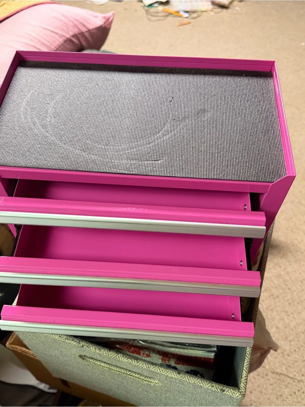 Kobolt Pink Steel Mini Toolbox